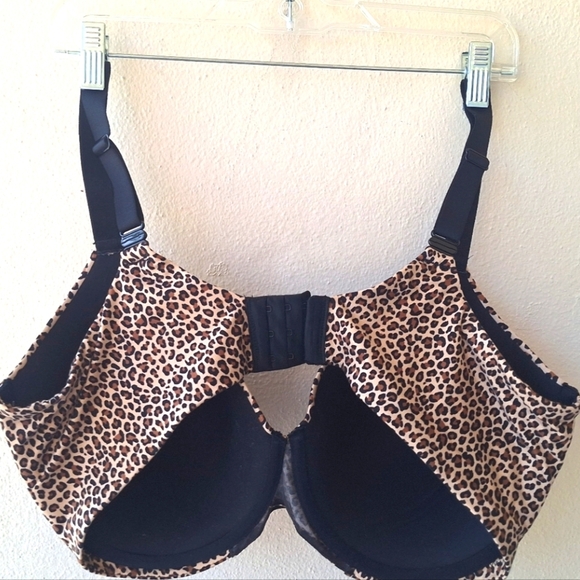 Auden Animal Print Lightly Lined Full Coverage T-Shirt Women's Bra Size 40DDD - Picture 5 of 9